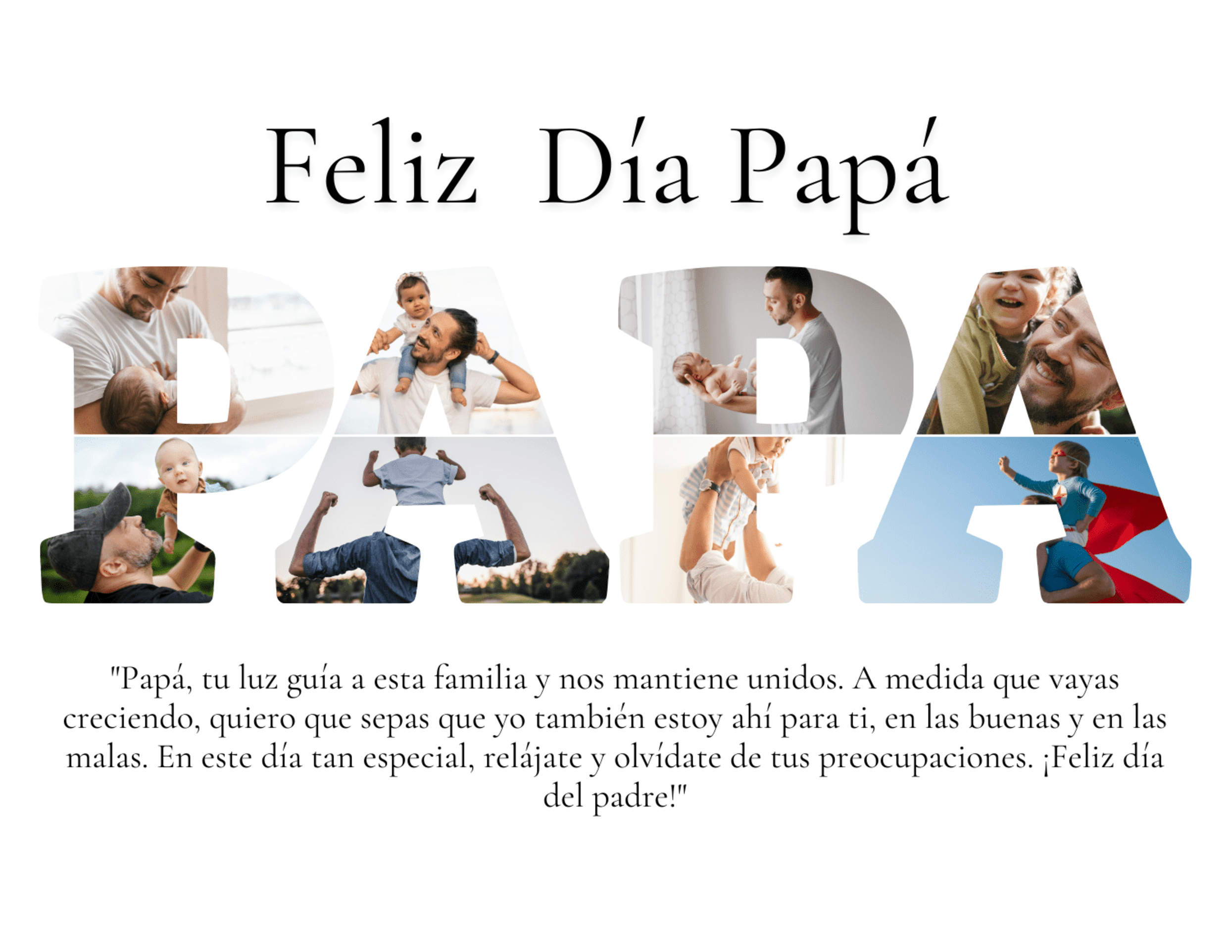 Lienzo personalizado DIA del PADRE - 7